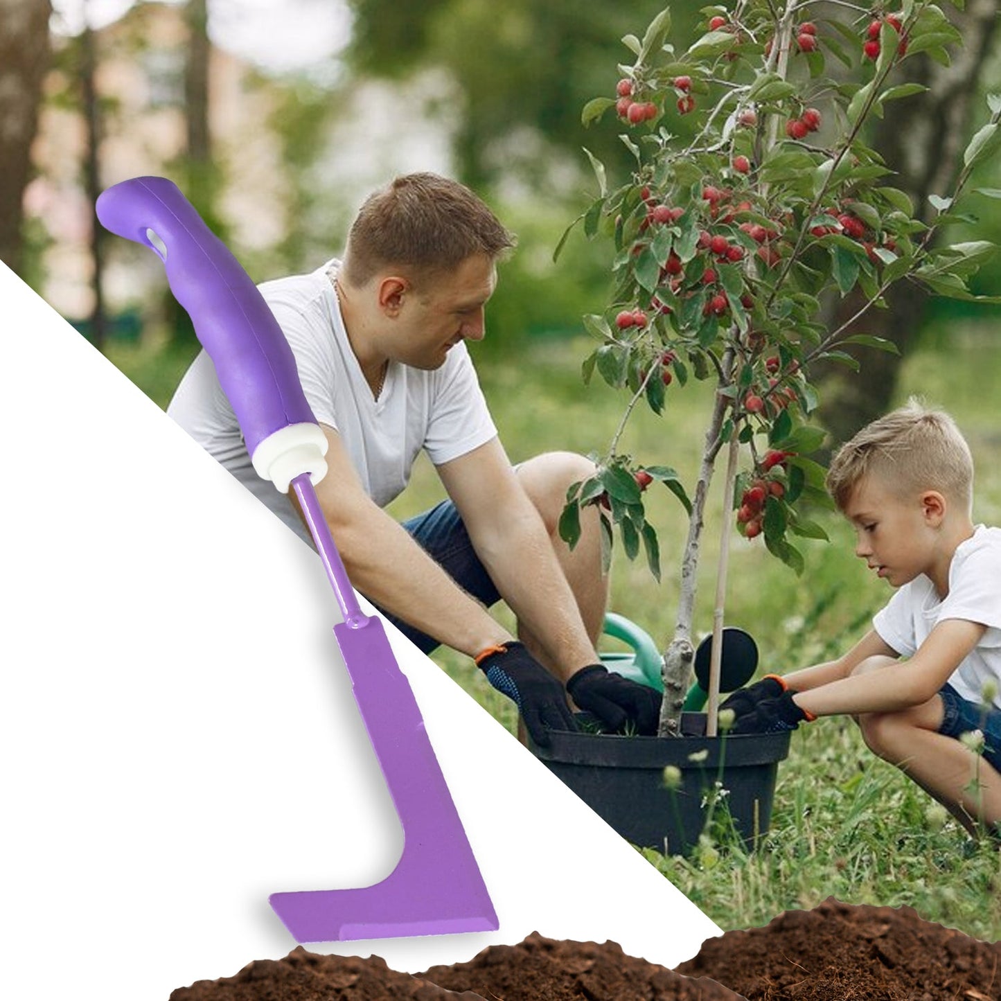 Heavy Duty Garden Tools, Gardening Tools Kit for Home Garden, Indoor and Outdoor Gardening for Plants, Agriculture, and Soil Tools (1 Pc) (5 Different Types Tool)